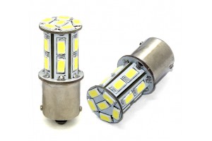 P21W 12V BA15s Led 18xSMD5630 Premium Λευκο (ΜΟΝΟΠΟΛΙΚΟ) 1ΤΕΜ.