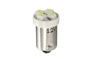 M-Tech T4W-BA9s 4 SMD 3528 White 12V 2τμχ M-Tech T4W-BA9s 4 SMD 3528 White 12V 2τμχ