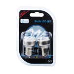 M-TECH P21W 12V BA15s Led 12xFlux 5mm Κοκκινο (ΜΟΝΟΠΟΛΙΚΟ) Blister 2ΤΕΜ. LB034R/MT
