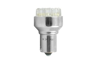 M-TECH P21W 12V BA15s Led 12xFlux 5mm Κοκκινο (ΜΟΝΟΠΟΛΙΚΟ) Blister 2ΤΕΜ. LB034R/MT