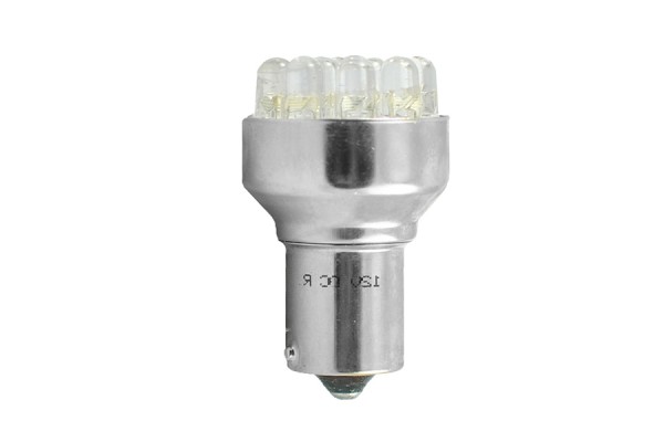M-TECH P21W 12V BA15s Led 12xFlux 5mm Κοκκινο (ΜΟΝΟΠΟΛΙΚΟ) Blister 2ΤΕΜ. LB034R/MT