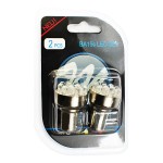 M-TECH P21W 12V BA15s Led 12xFlux 5mm Λευκο (ΜΟΝΟΠΟΛΙΚΟ) Blister 2ΤΕΜ. LB034W/MT