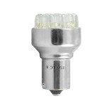 M-TECH P21W 12V BA15s Led 12xFlux 5mm Λευκο (ΜΟΝΟΠΟΛΙΚΟ) Blister 2ΤΕΜ. LB034W/MT