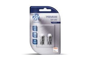 T10 W5W 12V W2.1x9.5d1xSMD3030 Led Λευκο CAN-BUS Blister 2ΤΕΜ. M-TECH