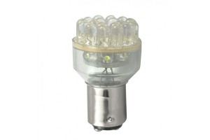 P21/5W 12V BAY15d 9xSMD3014 Led Λευκο Blister M-TECH - 2 ΤΕΜ.