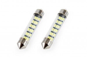 Λαμπακια Πλαφονιερας Standard Festoon C5W 41mm - 12V - 0,7W - 5600K - 18LED (ΛΕΥΚΟ/ΨΥΧΡΟ) - 2 ΤΕΜ.