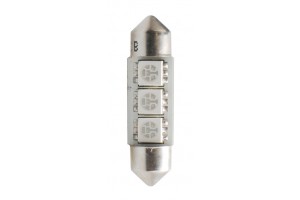 Λαμπακια Πλαφονιερας C5W/C10W 12V 0,72W SV8,5 36mm CAN-BUS Led 3xSMD5050 Premium Μπλε 1ΤΕΜ. M-TECH