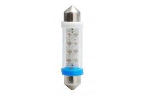 Λαμπακια Πλαφονιερας C5W 24V 0,24W SV8,5 41mm Led 8xFlux 3mm Μπλε 1ΤΕΜ. M-TECH