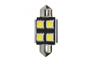 M-Tech C5W Can Bus Festoon Premium 4 SMD 5050 White 24V 1τμχ