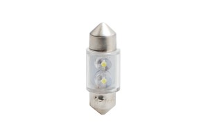 Λαμπακια Πλαφονιερας C5W/C10W 12V 0,26W SV8,5 31mm Led 2xFlux 3mm Λευκο Blister 2ΤΕΜ