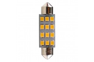 Λαμπακια Πλαφονιερας C5W/C10W 12V SV8.5 41mm 1,5W 12xSMD2835 Led Osram Λευκοblister 2ΤΕΜ. M-TECH