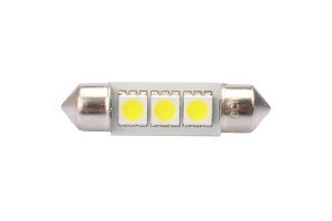 Λαμπακια Πλαφονιερας C5W/C10W 12V 0,72W SV8,5 36mm CAN-BUS Led 3xSMD5050 Premium Λευκο Blister 2ΤΕΜ