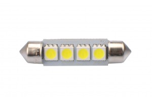 M-Tech C5W/C10W Can Bus Festoon Premium 4 SMD 5050 Wh 12V 2τμχ