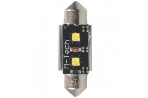 C5W SV8.5 Canbus 12V 3,2W 420lm 41mm 2xHP Led Osram Opto Λευκο Blister 2ΤΕΜ.