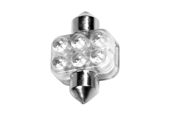Lampa C5W-C10W Festoon lamp 6 Led 12V 1τμχ White