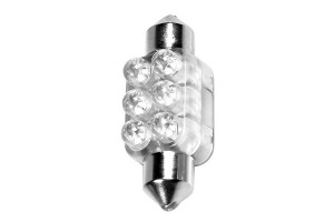 Lampa C5W Festoon Lamp 6 Led White 12V 1τμχ