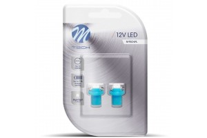 Bax 12V B8,5d 0,24W Led 1xSMD5050 Μπλε Blister 2ΤΕΜ. M-TECH