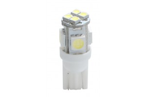 W5W 12V T10 W2,1x9,5d Led 4xSMD5050+4xSMD3528 Λευκο (ΚΑΡΦΩΤΟ ΑΚΑΛΥΚΟ) 1ΤΕΜ.