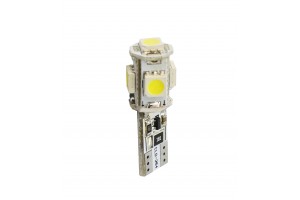 T10 W5W 12V W2,1x9,5d Led 5xSMD5050 Λευκο (ΚΑΡΦΩΤΟ CAN-BUS) 1ΤΕΜ. M-TECH