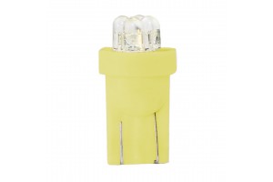 W5W 12V T10 W2,1x9,5d Led 4xFlux 3mm Κιτρινο Διαθλασης (ΚΑΡΦΩΤΟ ΑΚΑΛΥΚΟ) Blister 2ΤΕΜ. M-TECH