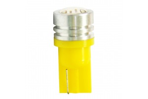 T10 W5W 12V W2,1x9,5d Led 1xHP Κιτρινο (ΚΑΡΦΩΤΟ ΑΚΑΛΥΚΟ) Blister 2ΤΕΜ. M-TECH