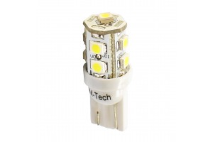 T10 W5W 12V W2,1x9,5d Led 9xSMD3528 Μπλε (ΚΑΡΦΩΤΟ ΑΚΑΛΥΚΟ) Blister 2ΤΕΜ. M-TECH
