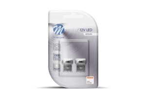 W21W (T20) 12V W3x16d 9xSMD2835 Led Osram Λευκο Blister 2ΤΕΜ. M-TECH