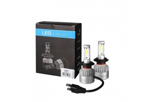 H7 Led Set C6 9-32V 6.500K 10.000lm 4 X 10W Λαμπα Με Cob Epistar 1021 Led Και Ανεμιστηρακι M-TECH - 2 ΤΕΜ.