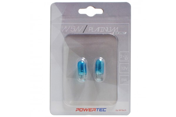 M-Tech W5W Powertec Platinum 12V 2τμχ Blsiter