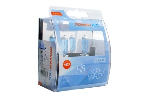H8 12V 55W 3.450K PGJ19-1 Powerteck Superwhite 2ΤΕΜ.