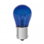Lampa P21W 12V 21W BA15s Μονοπολικο Μπλε Blue DYED-GLASS 2ΤΕΜ. Blister L58074