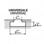 Nordrive Πλαινά για Μπάρες Αλουμινίου Kargo-Plus KP-4 10cm 2τμχ