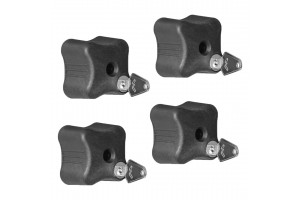 Menabo Εργονομικό Αντικλεπτικό Πόμολο/Ροδέλα με Κλειδί για Βάσεις Ποδηλάτου 4τμχ