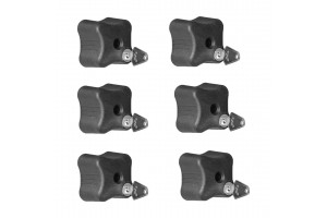 Menabo Εργονομικό Αντικλεπτικό Πόμολο/Ροδέλα με Κλειδί για Βάσεις Ποδηλάτου 6τμχ