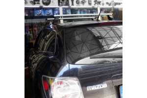 Menabo Μπάρες Οροφής Αλουμινίου 112εκ. για Mazda CX-7 (Σετ με πόδια)