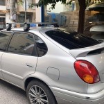 Menabo Μπάρες Οροφής Αλουμινίου για Toyota Corolla 1997-2001 (Σετ με πόδια και κλειδαριά)