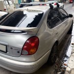 Menabo Μπάρες Οροφής Αλουμινίου για Toyota Corolla 1997-2001 (Σετ με πόδια και κλειδαριά)