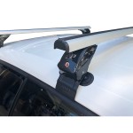 La Prealpina Μπάρες Οροφής Αλουμινίου 124εκ. για Volkswagen Scirocco 3D 2008 (Σετ χωρίς πόδια)