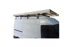 Nordrive Μπάρες Οροφής Ατσάλινες Kargo Rack με Σχάρα Οροφής για Ford Transit H1 2006-2013 180cm (Σετ με πόδια)