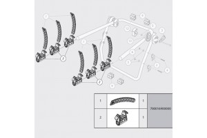 ΚΙΤ ΑΝΤΑΛΛΑΚΤΙΚΗΣ ΔΕΣΤΡΑΣ ΓΙΑ ΒΑΣΗ ΠΟΔΗΛΑΤΟΥ MISTRAL MENABO - 1 ΤΕΜ.