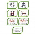 K39 Travel Βάση Πορτ μπαγκάζ Αυτοκινήτου για 3 Ποδήλατα