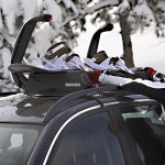 Menabo Βάση Οροφής Σκι Μαγνητική για 3 Ζευγάρια Σκι Nordic - 2 Snowboard