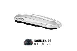 Μπαγκαζιερα Οροφης Diamond 450 Duo White Λευκη Γυαλιστερη Menabo