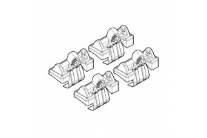 Nordrive Kit Άκρα-Πόδια για Μπάρες Skoda Octavia 5 2004 4τμχ