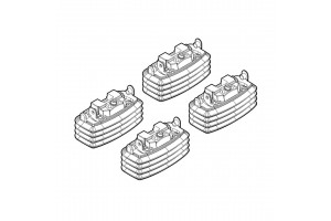 Nordrive Kit Άκρα-Πόδια για Μπάρες Citroen C4 Coupe/5D 4τμχ