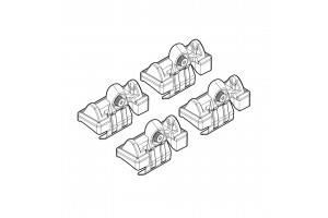 Nordrive Kit Άκρα-Πόδια για Μπάρες Vw Fox 3D 2005-2011 4τμχ