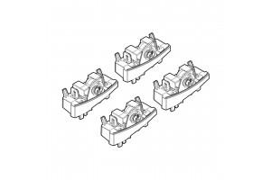 Nordrive Kit Άκρα-Πόδια για Μπάρες Opel Corsa D 2006 4τμχ