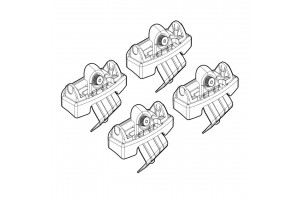 Nordrive Kit Άκρα-Πόδια για Μπάρες Renault Megane 5D 4τμχ