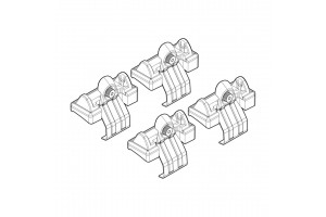 Nordrive Kit Άκρα-Πόδια για Μπάρες Ford Fusion 2002-2012 4τμχ