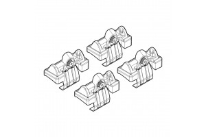 Nordrive Kit Άκρα-Πόδια για Μπάρες Toyota Corolla Verso 2002-2004 4τμχ